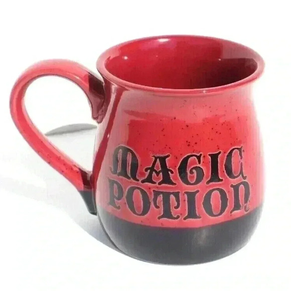 NEW Large Red Magic Potion Coffee Mug Logo Halloween Theme Funny Cup 22oz - Picture 1 of 2